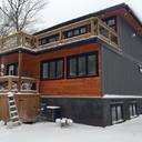 Bayfield shipping container home by Hillier Contracting Inc.