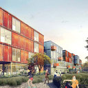 Holzer Kobler Architekturen / Student shipping container accommodation