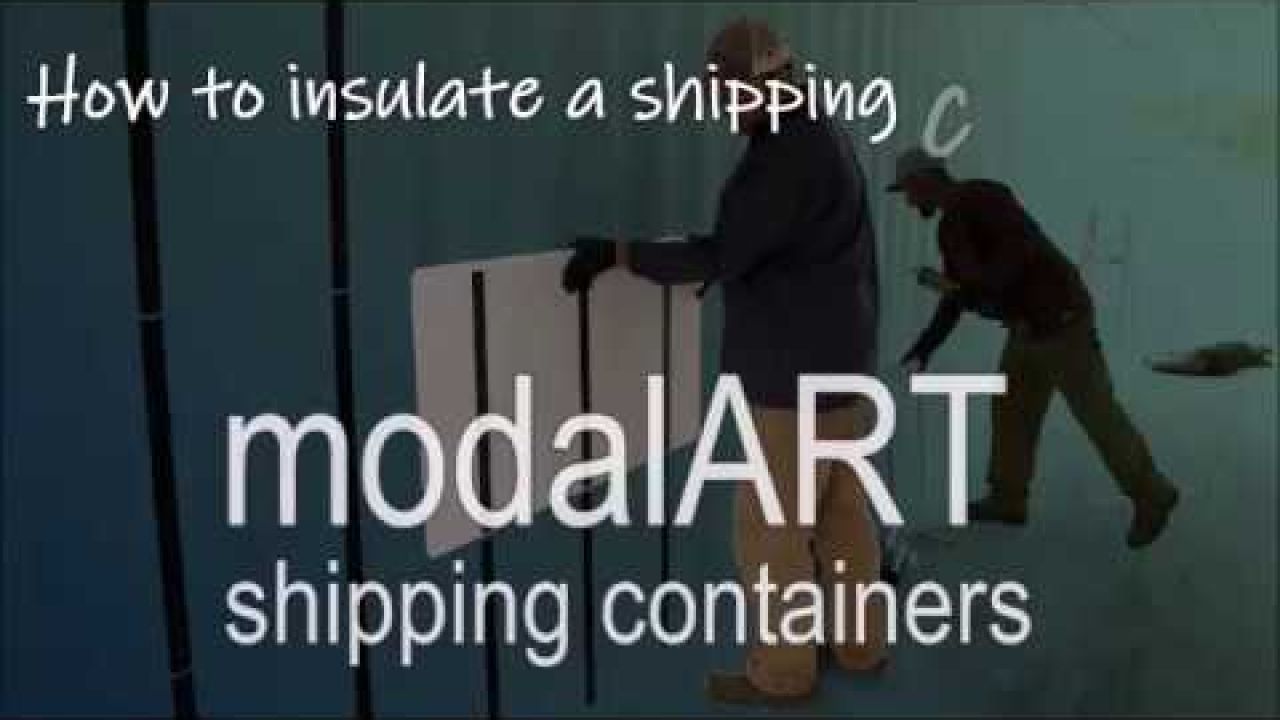 modalART Shipping Container Wall Insulation