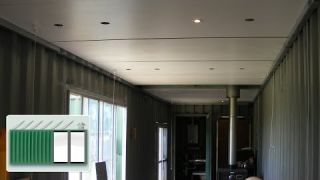 Shipping Container House - Ceiling construction