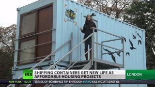 My home is a box! Soaring rents force Londoners to live in shipping containers