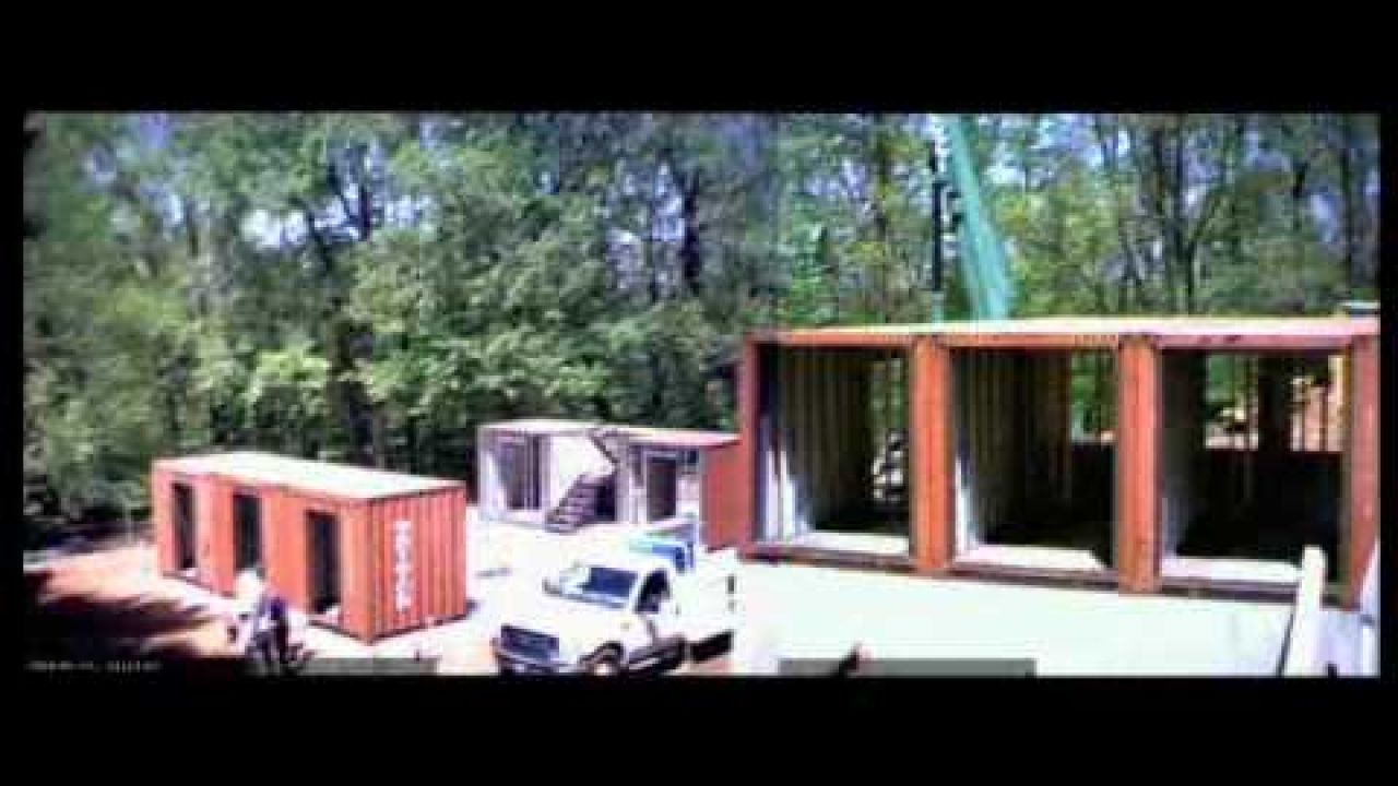 "The Quik House" - A Time Lapsed Installation Of A Shipping Container Home by Adam Kalkin