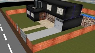 Shipping container house design project