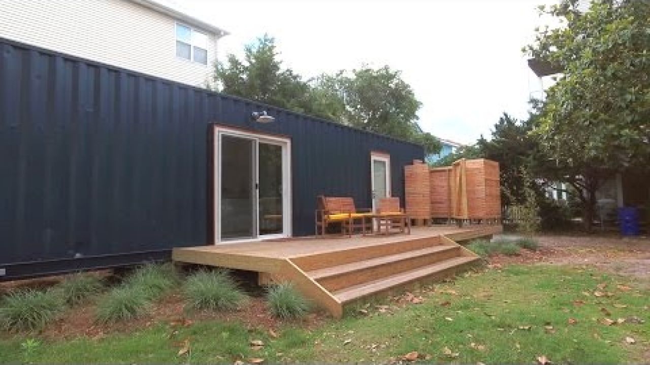 Two Container Homes On An Island