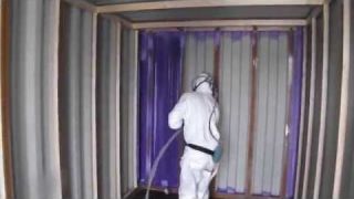 Insulating a Shipping Container with BASF Walltite Spray Foam Insulation